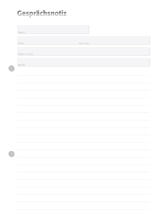 Gesprächsnotizblock A5 liniert individuell