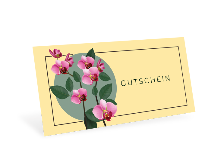 Gutscheinkarte Classic "Orchid" individuell