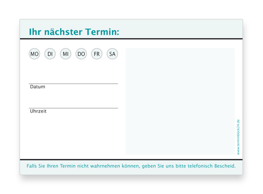 Terminzettel Classic #6 mint