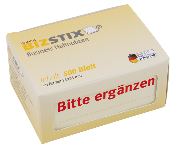 BIZSTIX® Business Haftnotizen "Bitte ergänzen"