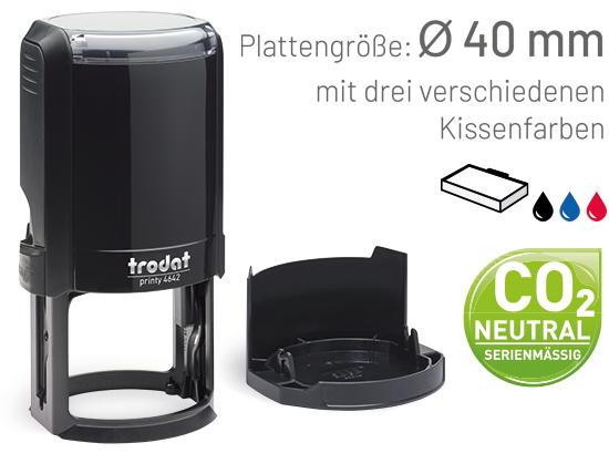 Firmen- & Praxisstempel Printy rund 42 mm Ø