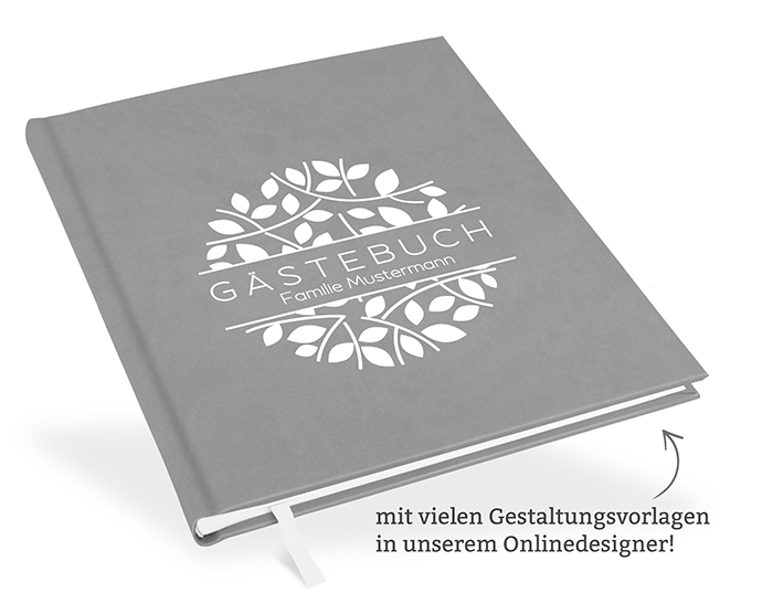 Gästebuch Silbergrau