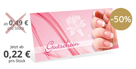 Gutscheinkarte Classic "French Nails"