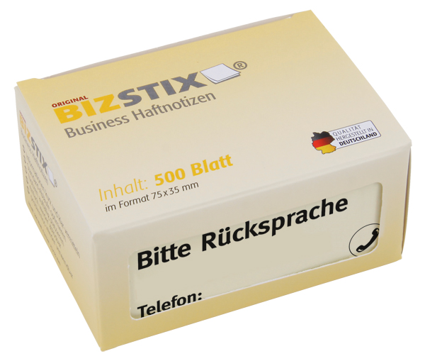 BIZSTIX® Business Haftnotizen "Bitte Rücksprache"