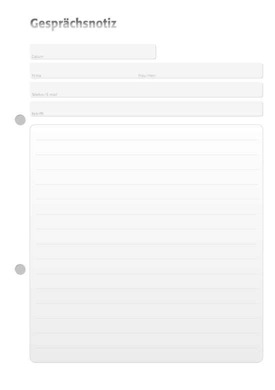 Gesprächsnotizblock A5 liniert mit Fläche individuell