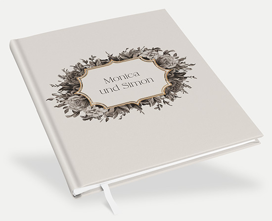 Gästebuch Hochzeit - Vintage "Baroque Frame" - GBH-25001-V-01
