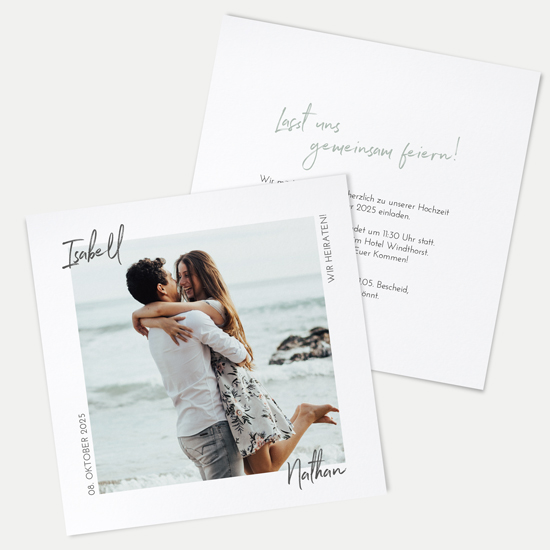 Postkarte Quadrat 148 x 148 mm - Minimalistisch "Florence" - PQ-24001-M-07