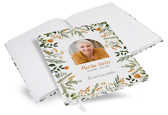 Kondolenzbuch - Warm Botanicals - KB-25001-F-05