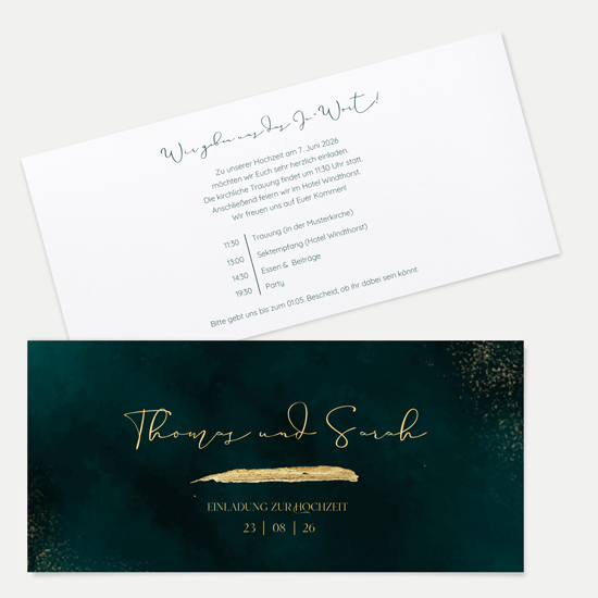 Postkarten DIN lang im Querformat 210 x 98 mm - Vintage "Velvet Night" - PDLQ-24001-V-07