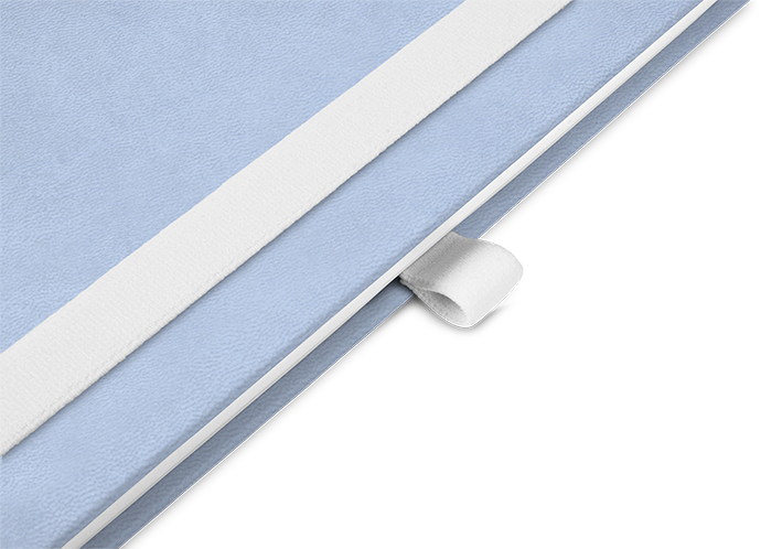 "Light Blue" - Large mit deinem Umschlagdesign