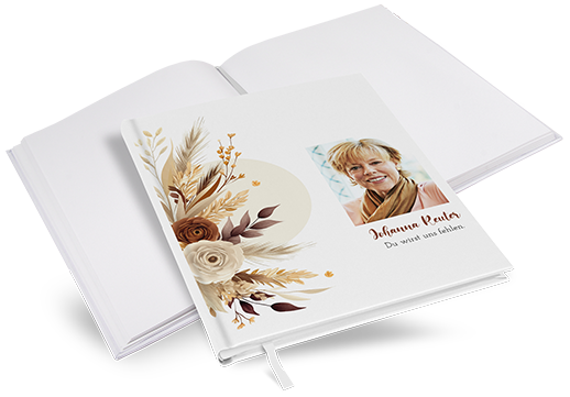 Kondolenzbuch -  Earth Bouquet - KB-25001-B-04