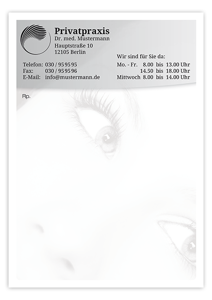 Privatrezepte Trend mit Eindruck - 1225010625