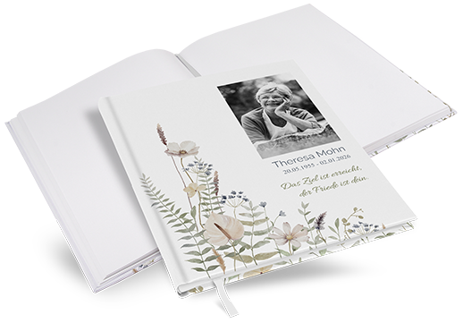 Kondolenzbuch - Pastel Bloom - KB-25001-B-08