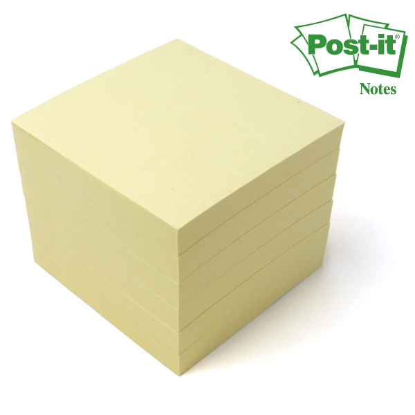 Post-it® Recycling Notes 76 x 76 mm, pastellgelb