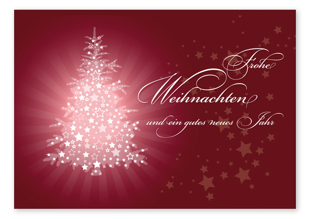 Weihnachts-Postkarte "red christmas" - 1243010402