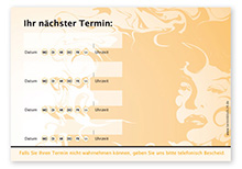 Terminzettel "Fire" - 4 Termine mit Wochentagen - 1215010411