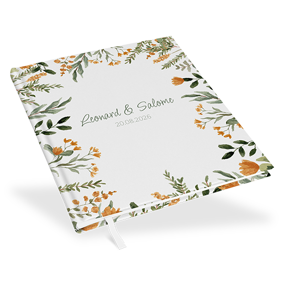Gästebuch Hochzeit - Floral "Warm Botanicals" - GBH-25001-F-05