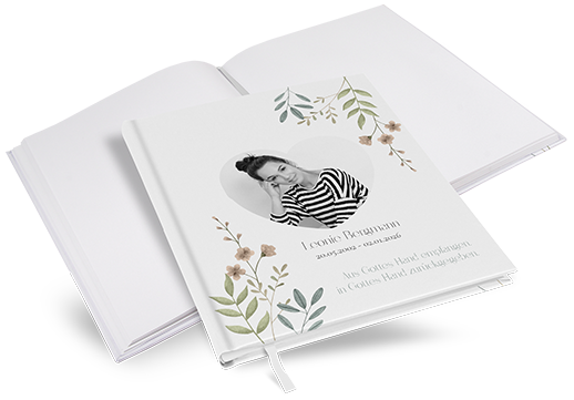 Kondolenzbuch -  Soft Leaves - KB-25001-B-10