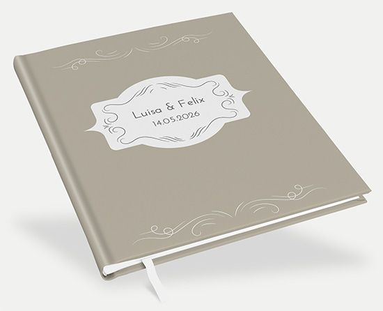 Gästebuch Hochzeit - Vintage "Antique Peony" - GBH-25001-V-09