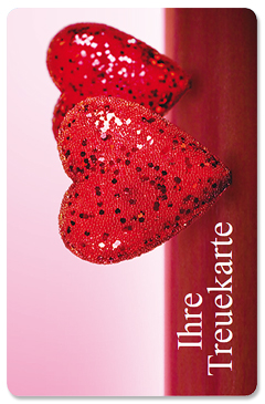 Treuekarte "rote Herzen" - 1244010230