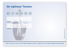 Terminzettel "teeth" - 1 Termin mit Wochentagen - 1215010127
