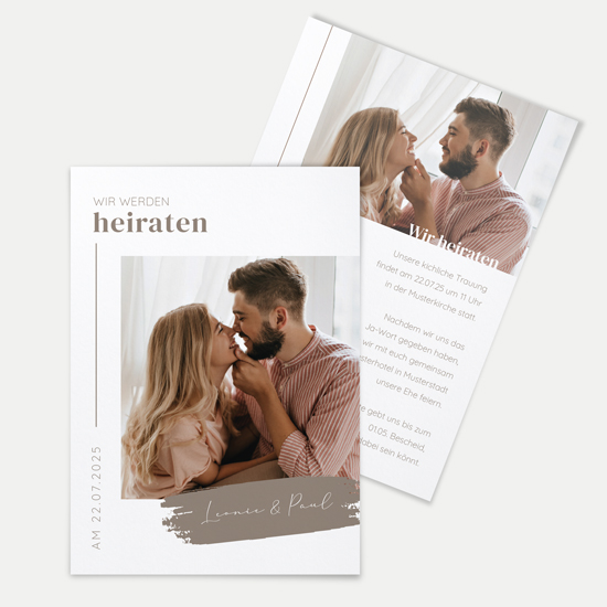 Postkarte DIN A6 im Hochformat - Minimalistisch "Copenhagen" - PKH-24001-M-01