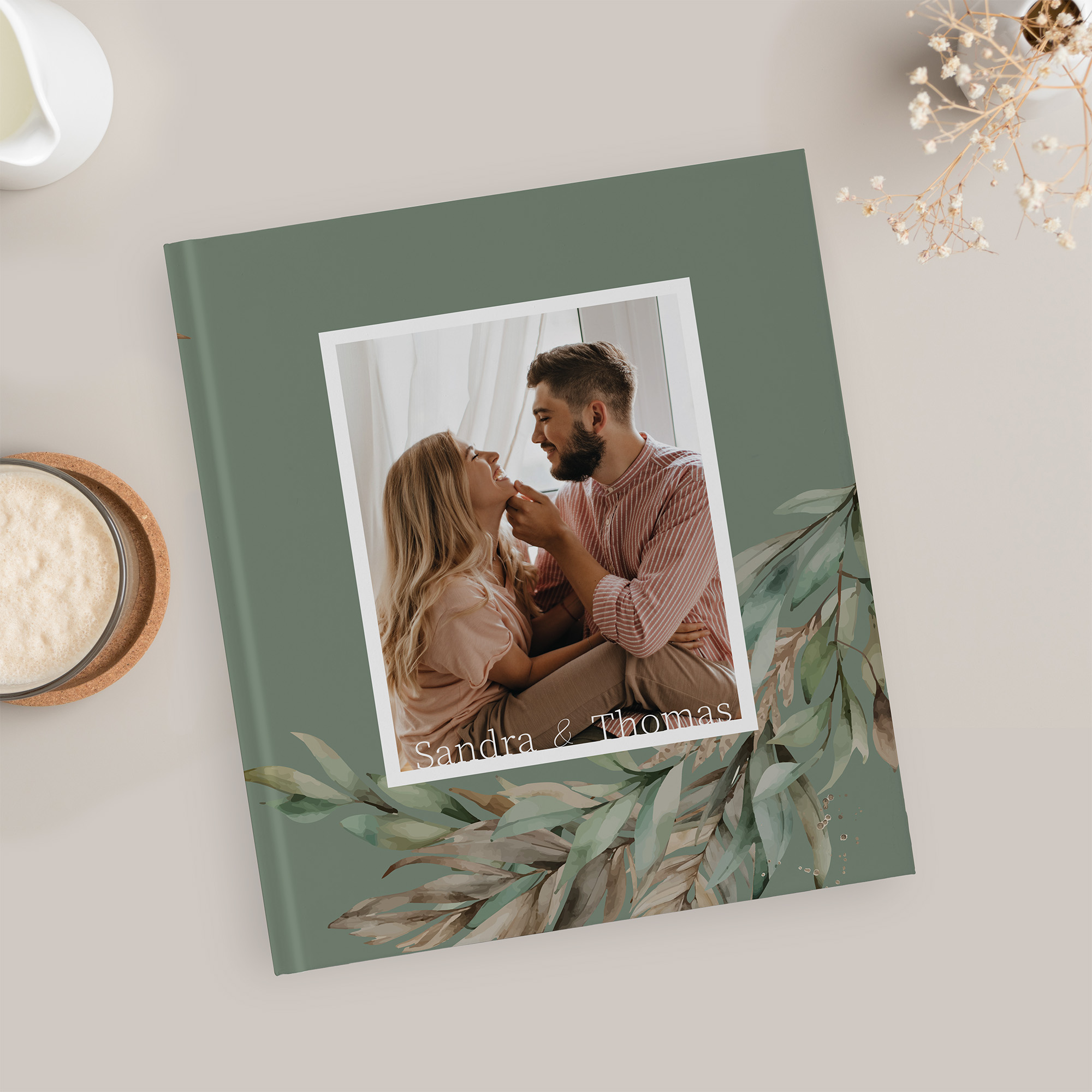 Erinnerungsbuch Hochzeit - Boho "rooted together"