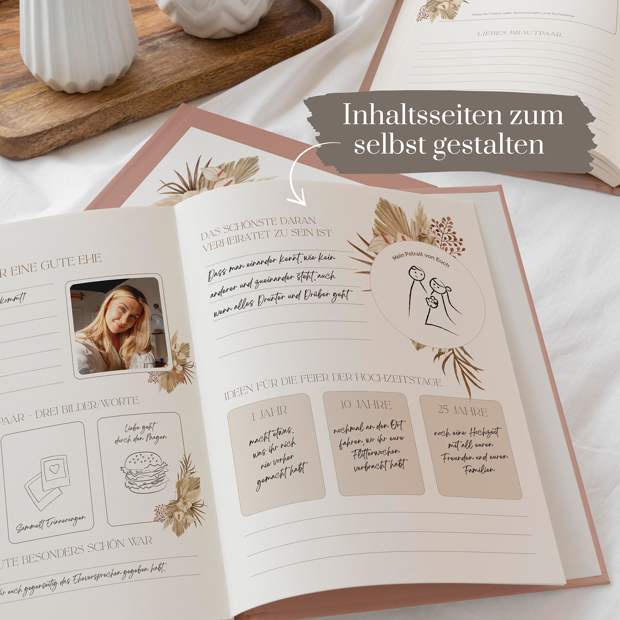 Erinnerungsbuch Hochzeit - Boho "nature hold"