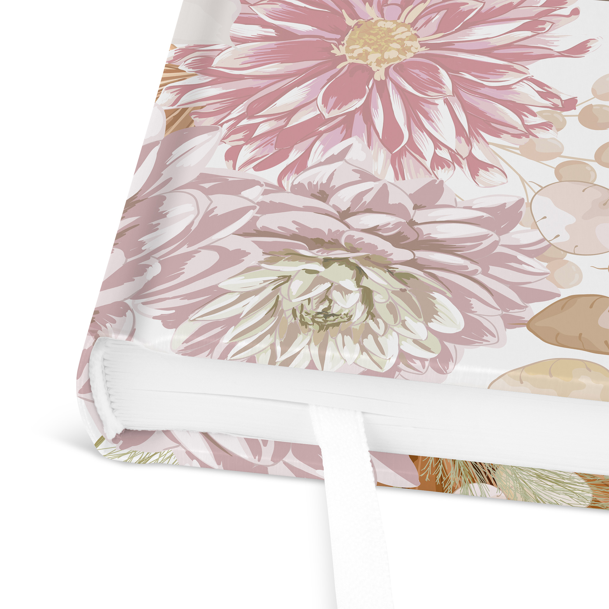 Erinnerungsbuch Hochzeit - Floral "Terracotta Blossom"