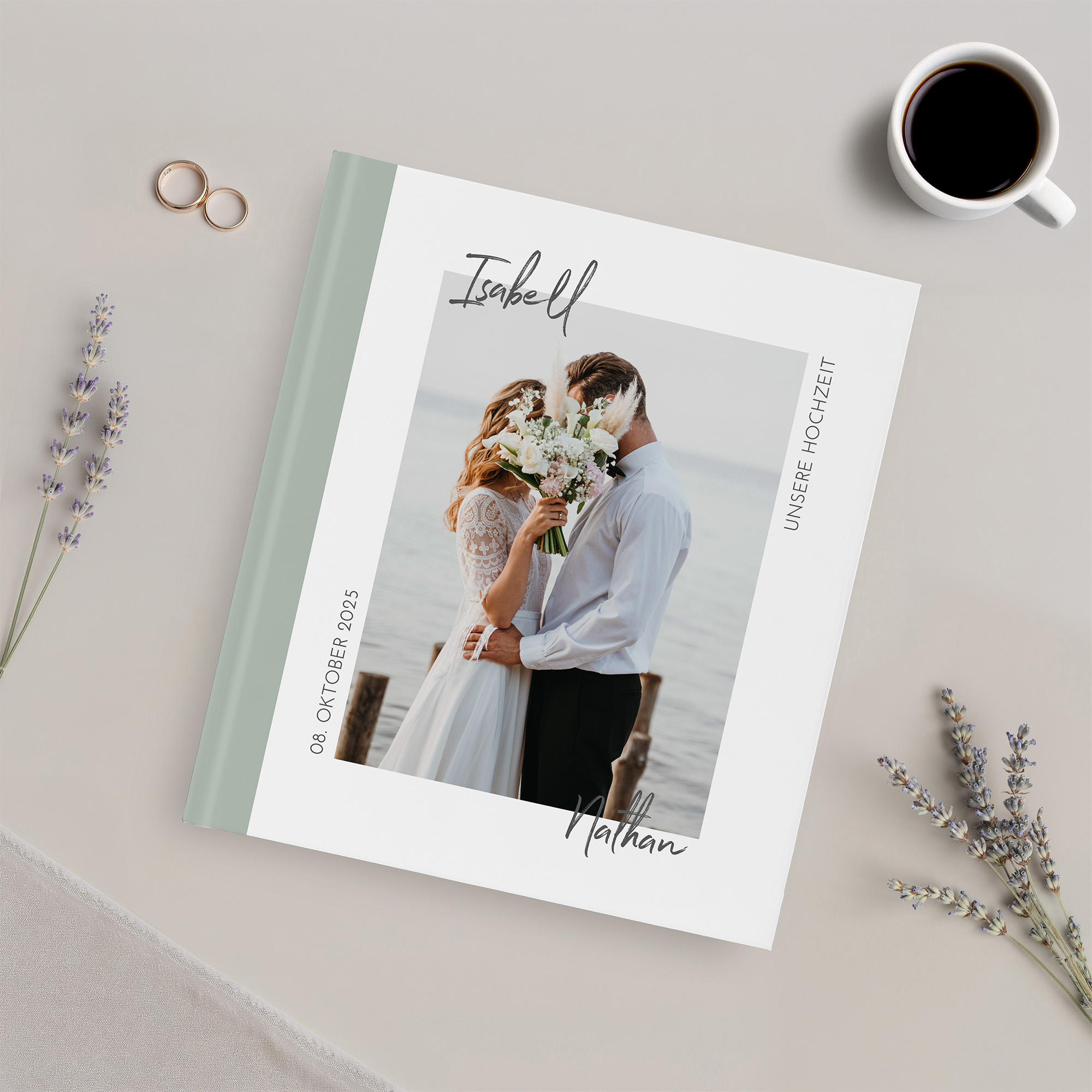 Erinnerungsbuch Hochzeit - Minimalistisch "Florence"