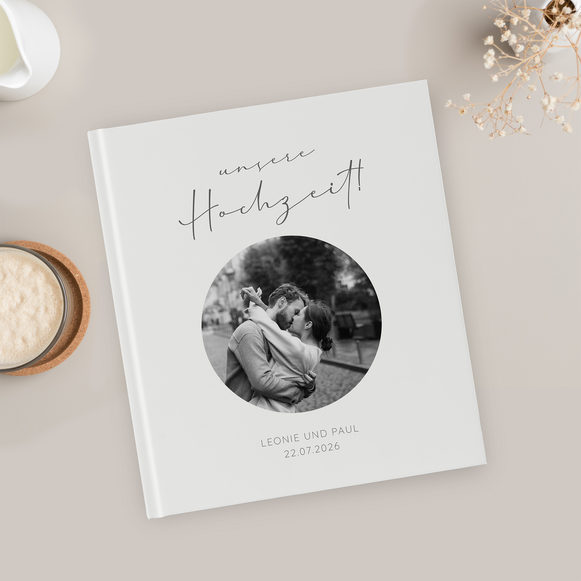 Gästebuch Hochzeit - Minimalistisch "Paris"