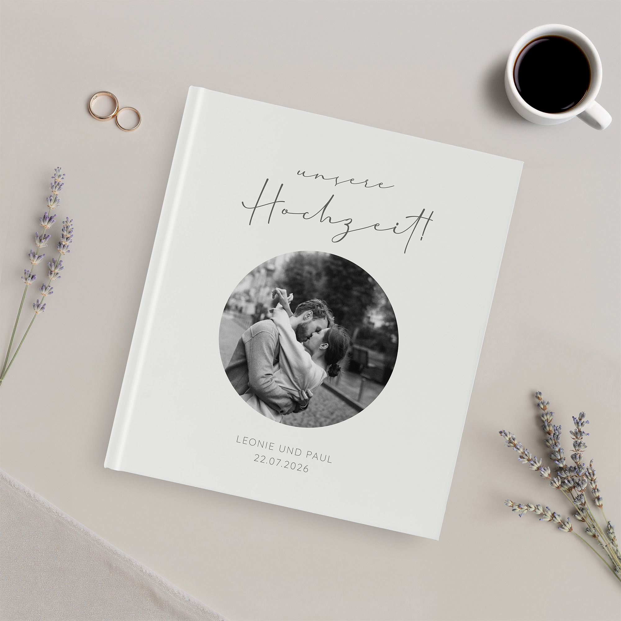 Gästebuch Hochzeit - Minimalistisch "Paris"