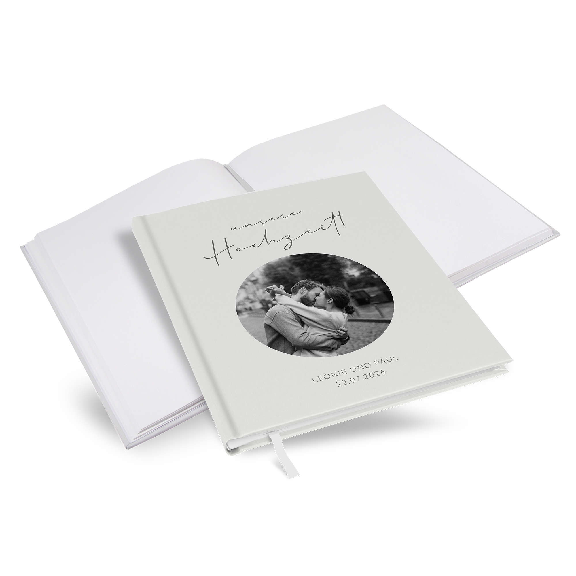Gästebuch Hochzeit - Minimalistisch "Paris" - GBH-25001-M-02