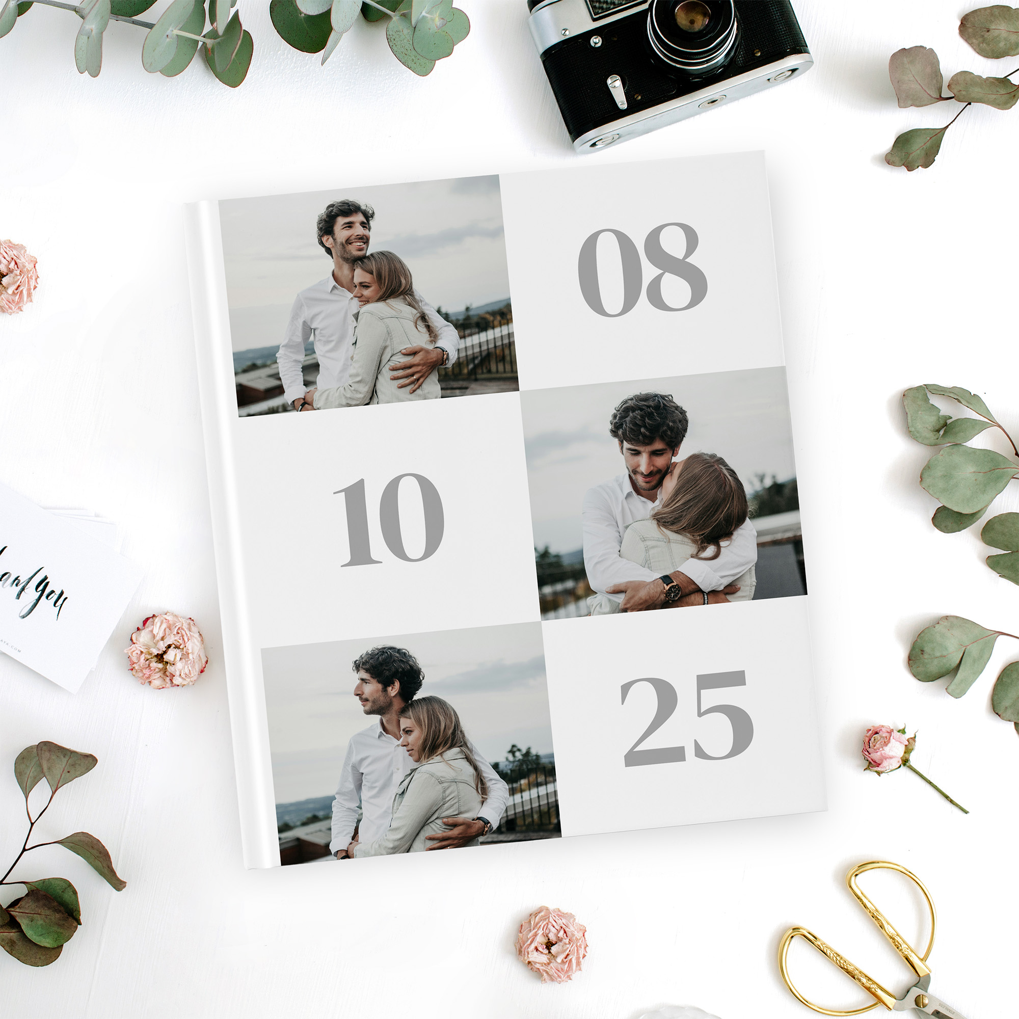 Gästebuch Hochzeit - Minimalistisch "Oslo"