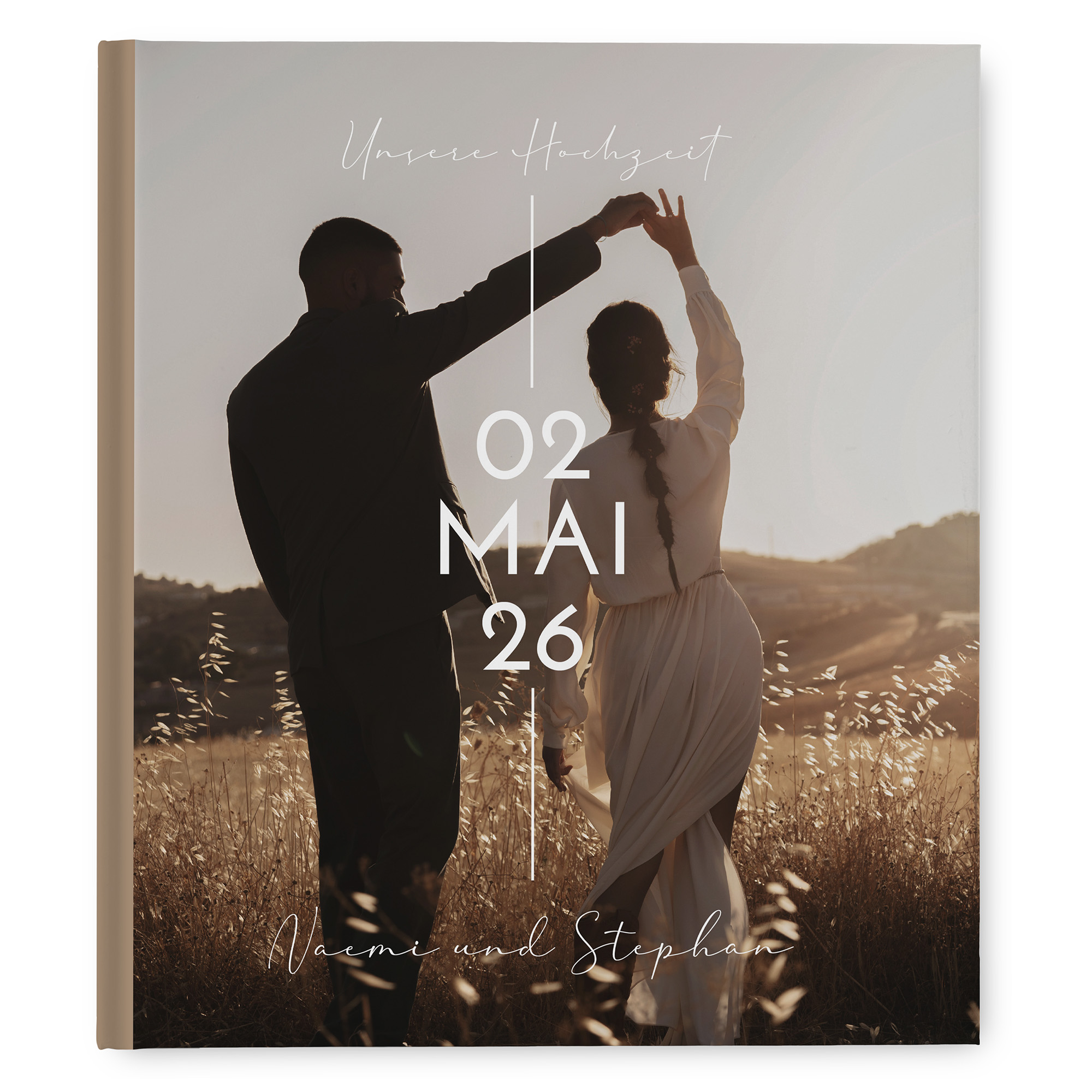 Gästebuch Hochzeit - Minimalistisch "Still Lines"