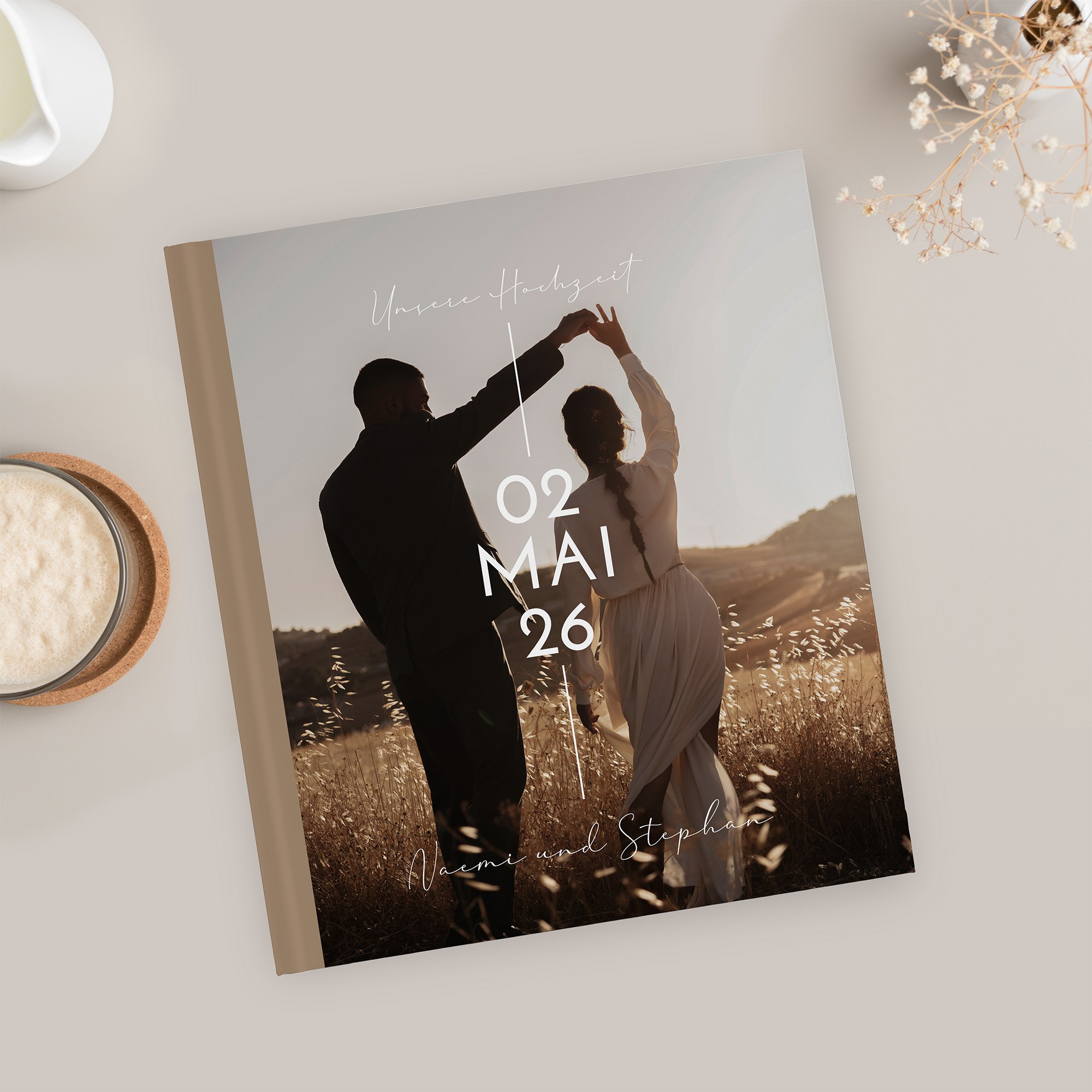 Gästebuch Hochzeit - Minimalistisch "Still Lines"