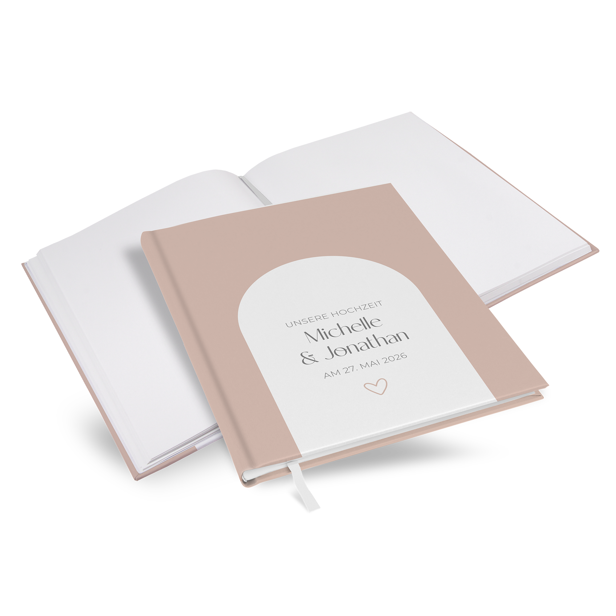 Gästebuch Hochzeit - Minimalistisch "Lille" - GBH-25001-M-10