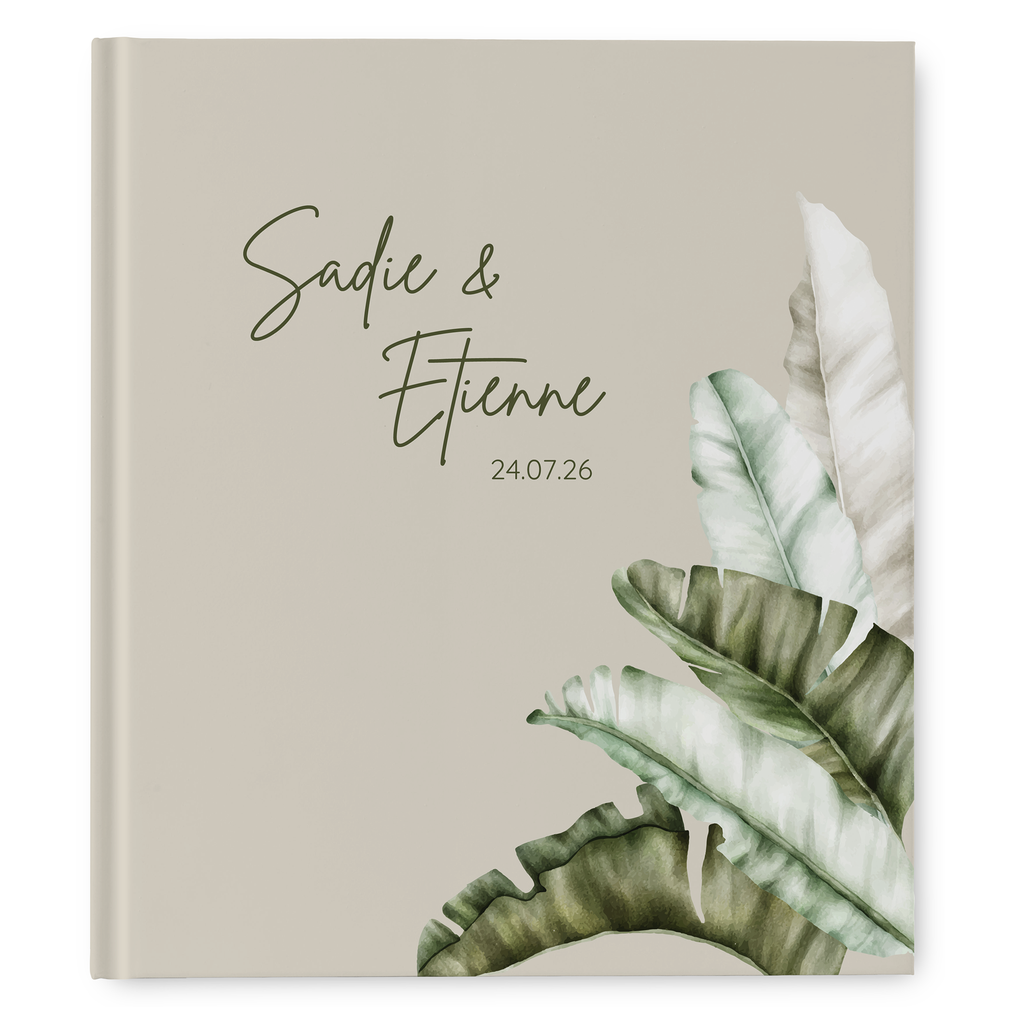 Gästebuch Hochzeit - Greenery "manila 01"