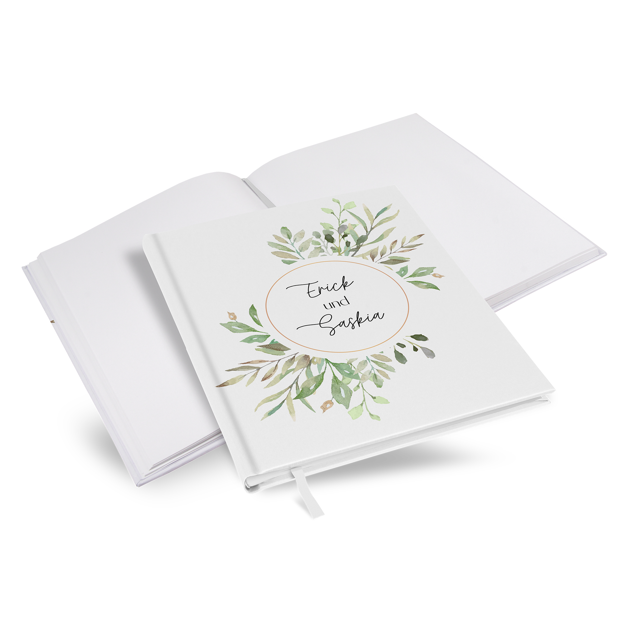 Gästebuch Hochzeit - Greenery "calm grove" - GBH-25001-G-06
