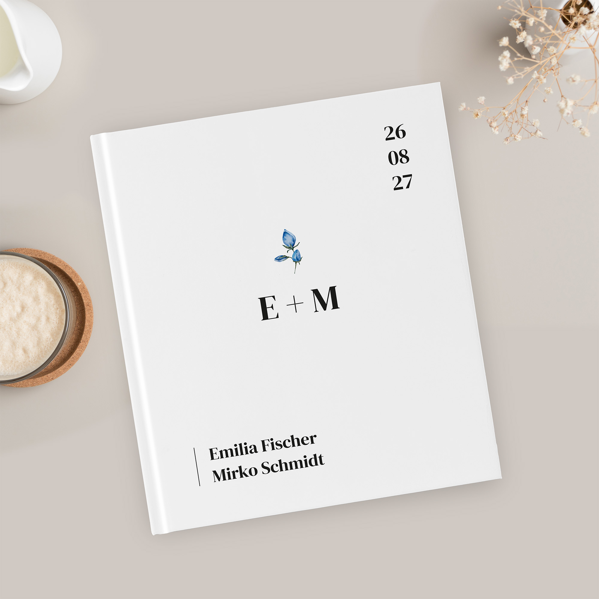 Gästebuch Hochzeit - Minimalistisch "Kreta"