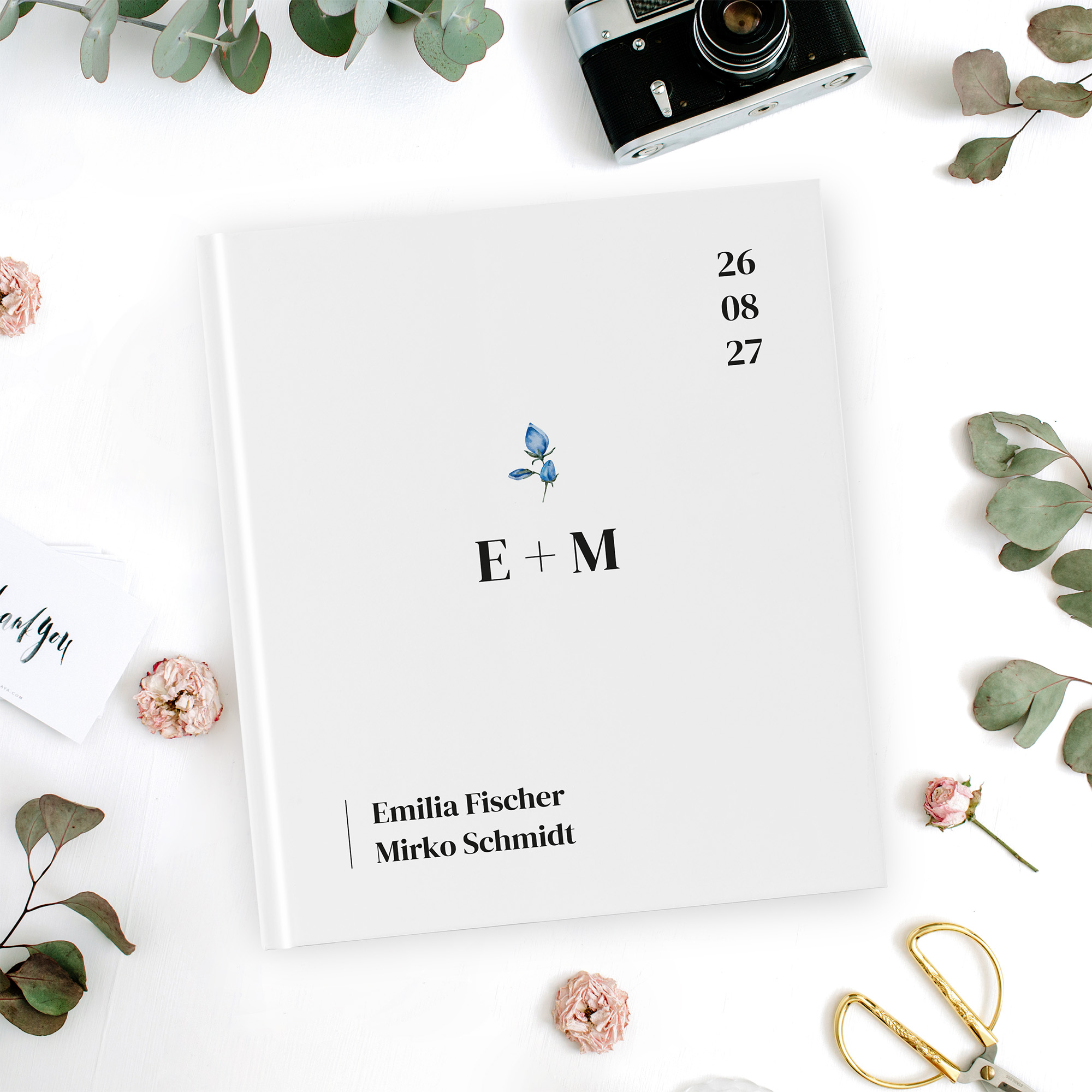 Gästebuch Hochzeit - Minimalistisch "Kreta"