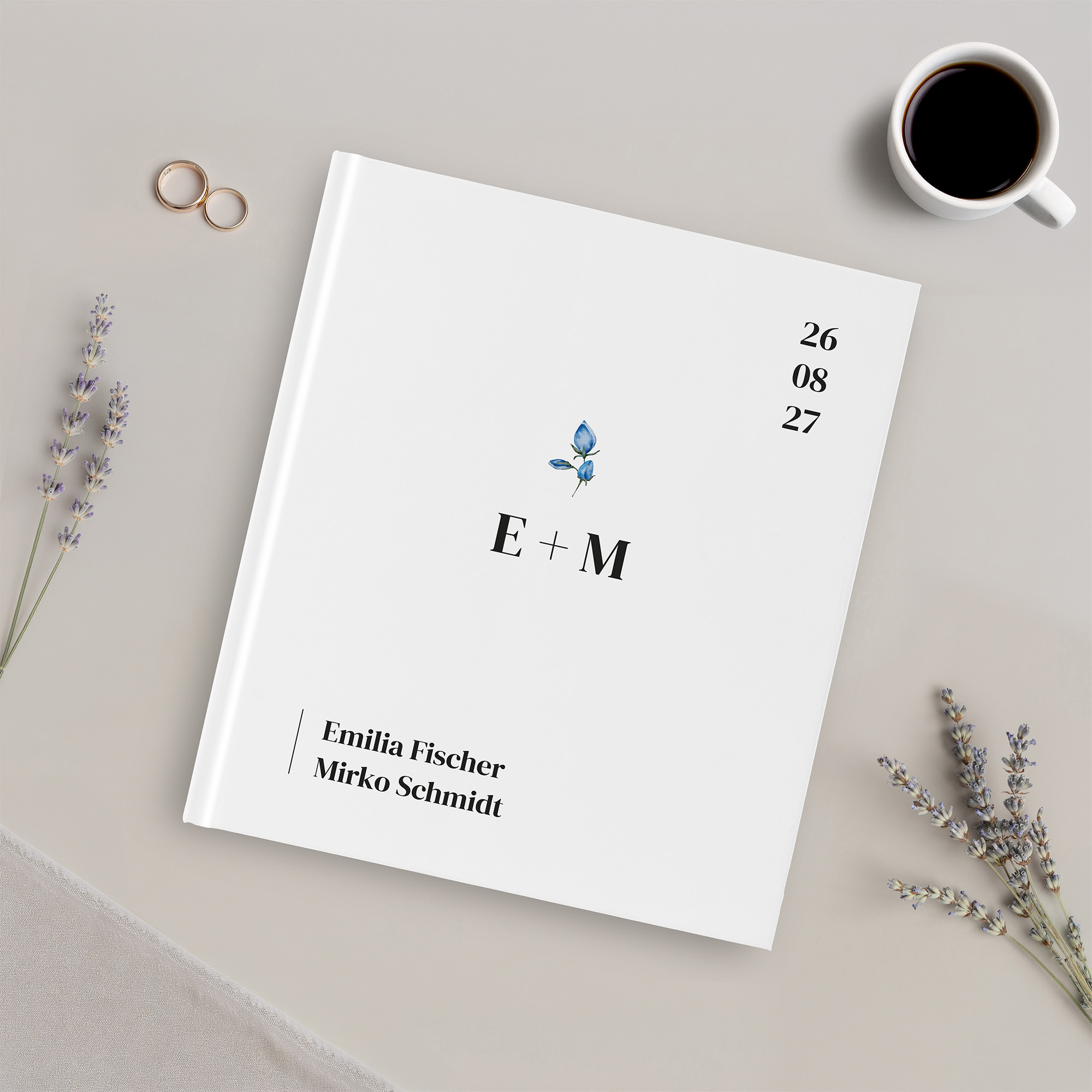 Gästebuch Hochzeit - Minimalistisch "Kreta"