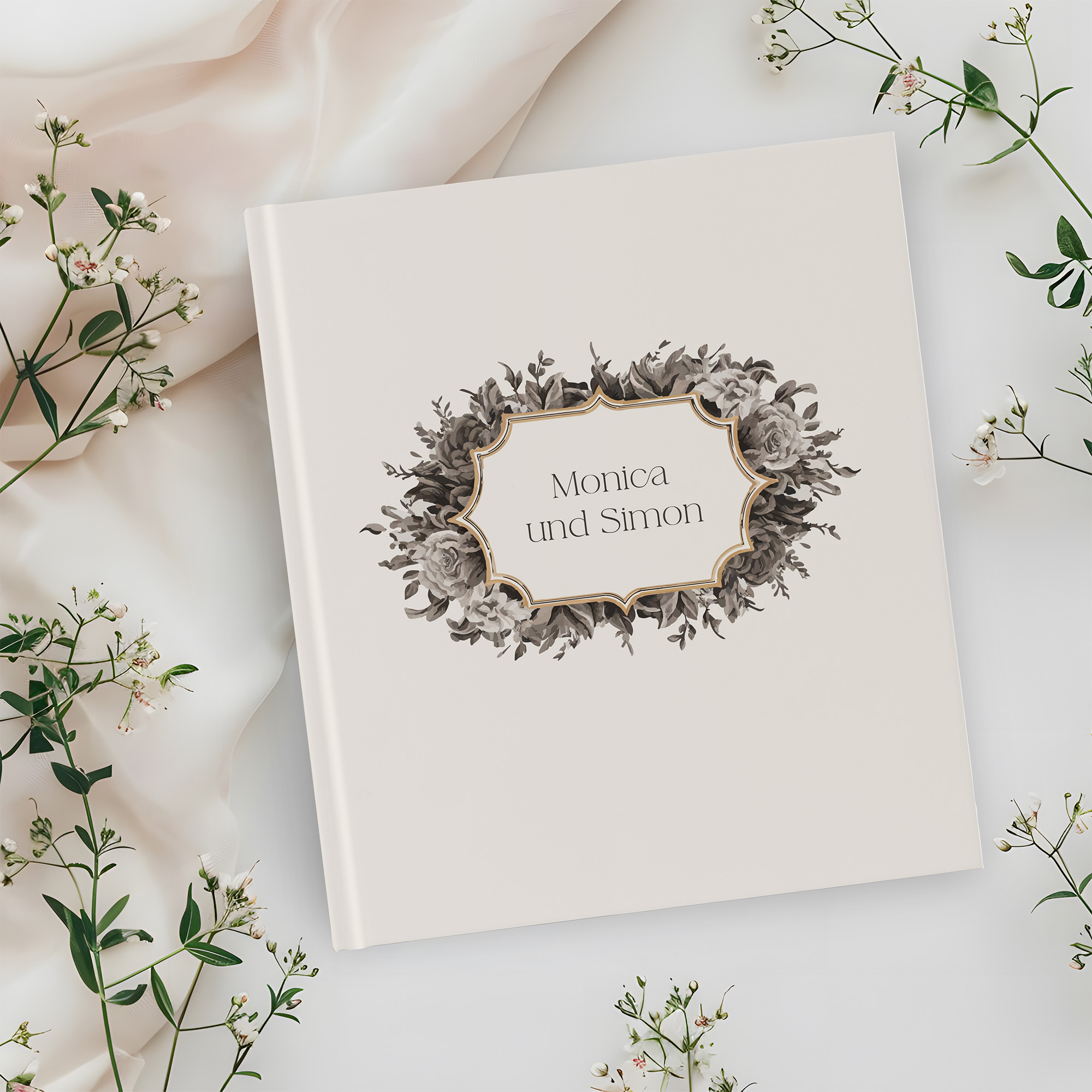 Gästebuch Hochzeit - Vintage "baroque frame"