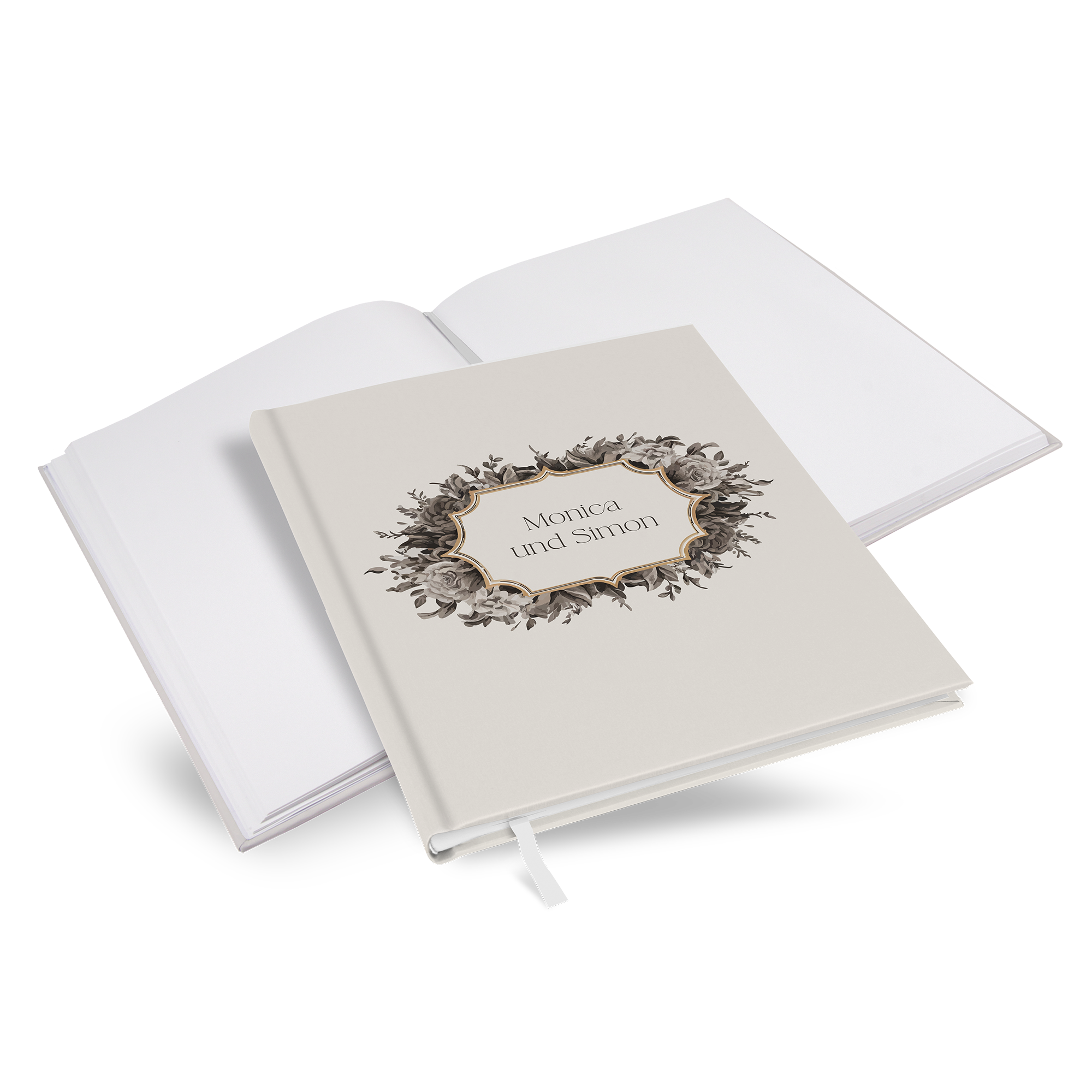 Gästebuch Hochzeit - Vintage "baroque frame" - GBH-25001-V-01