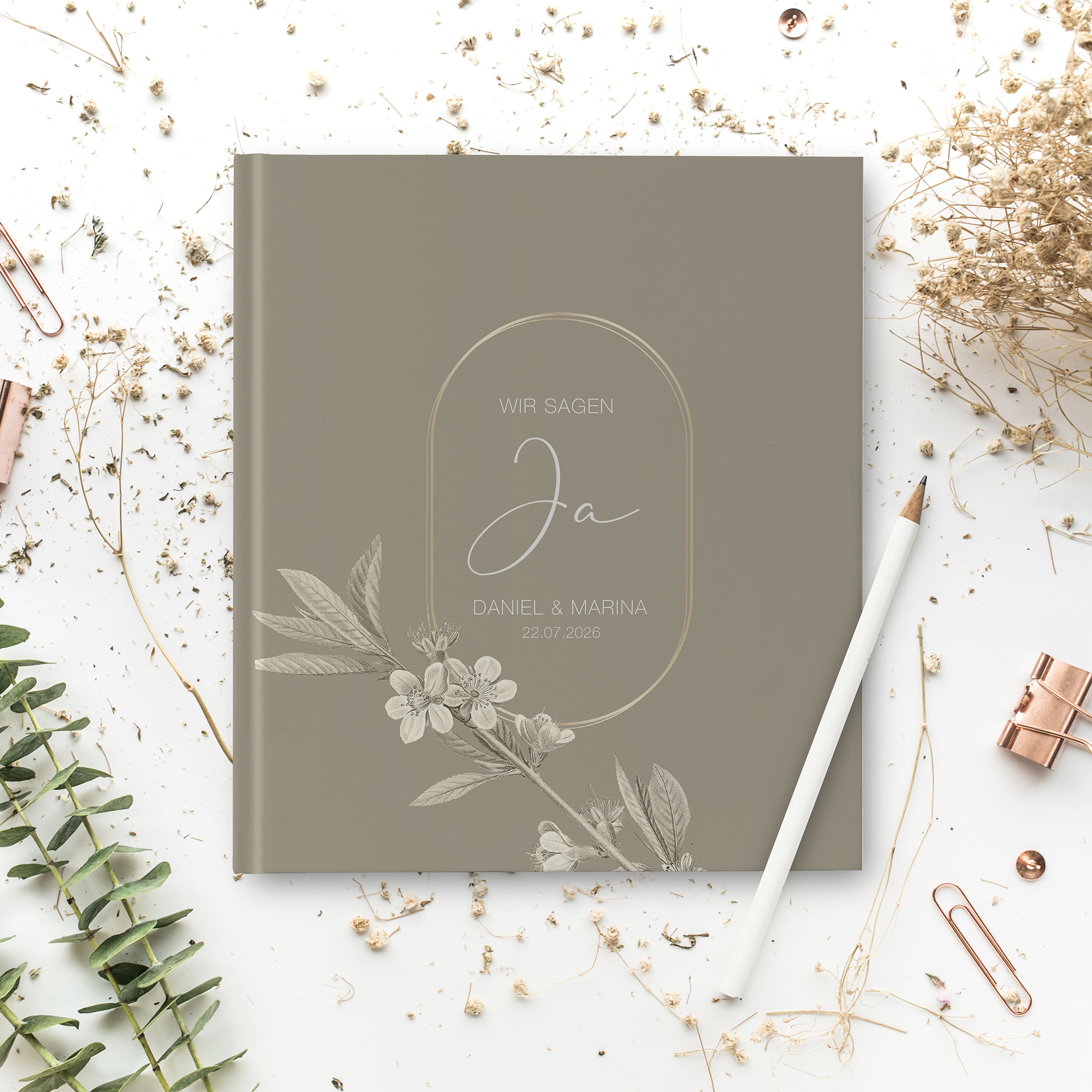 Gästebuch Hochzeit - Floral "Classic Flora"