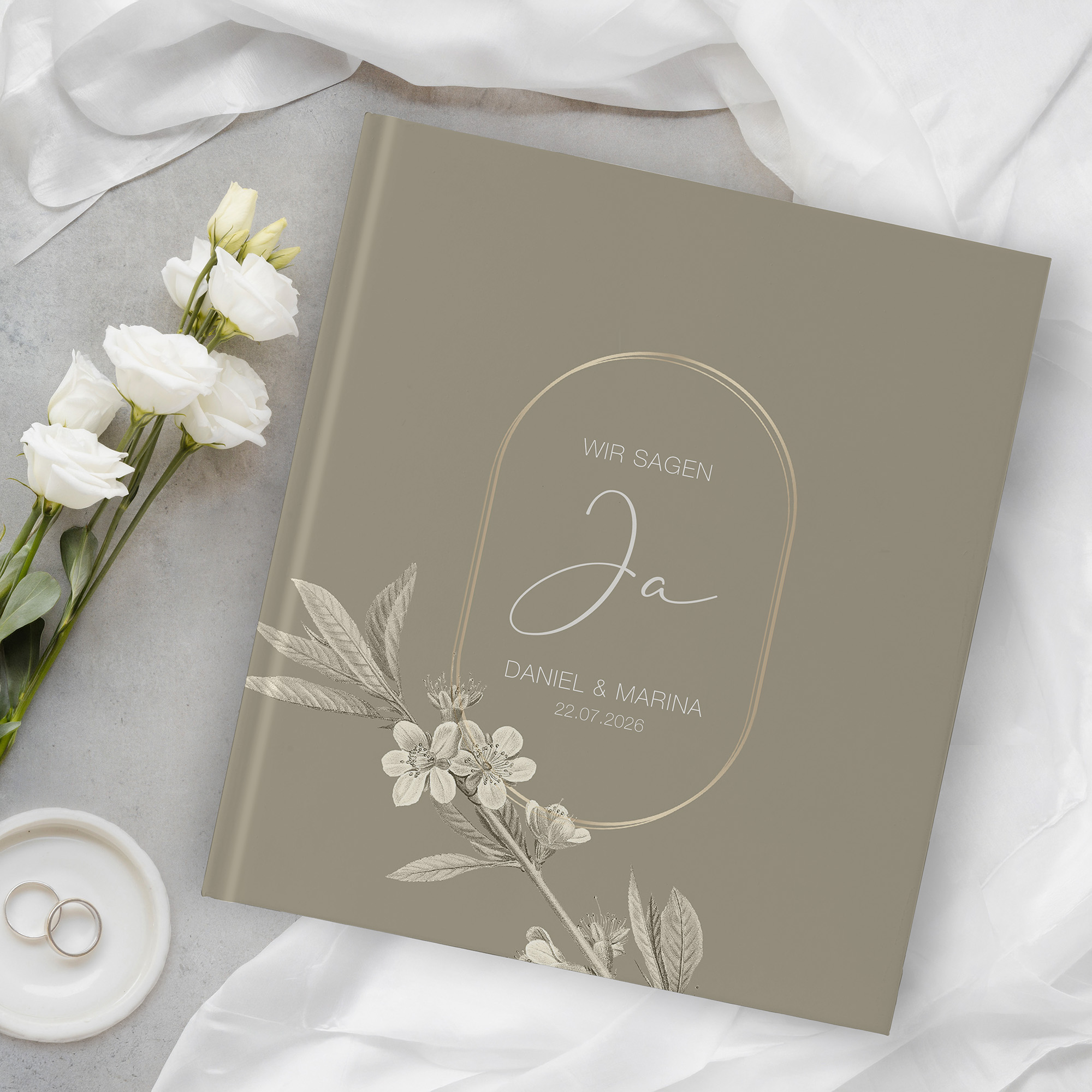 Gästebuch Hochzeit - Floral "Classic Flora"