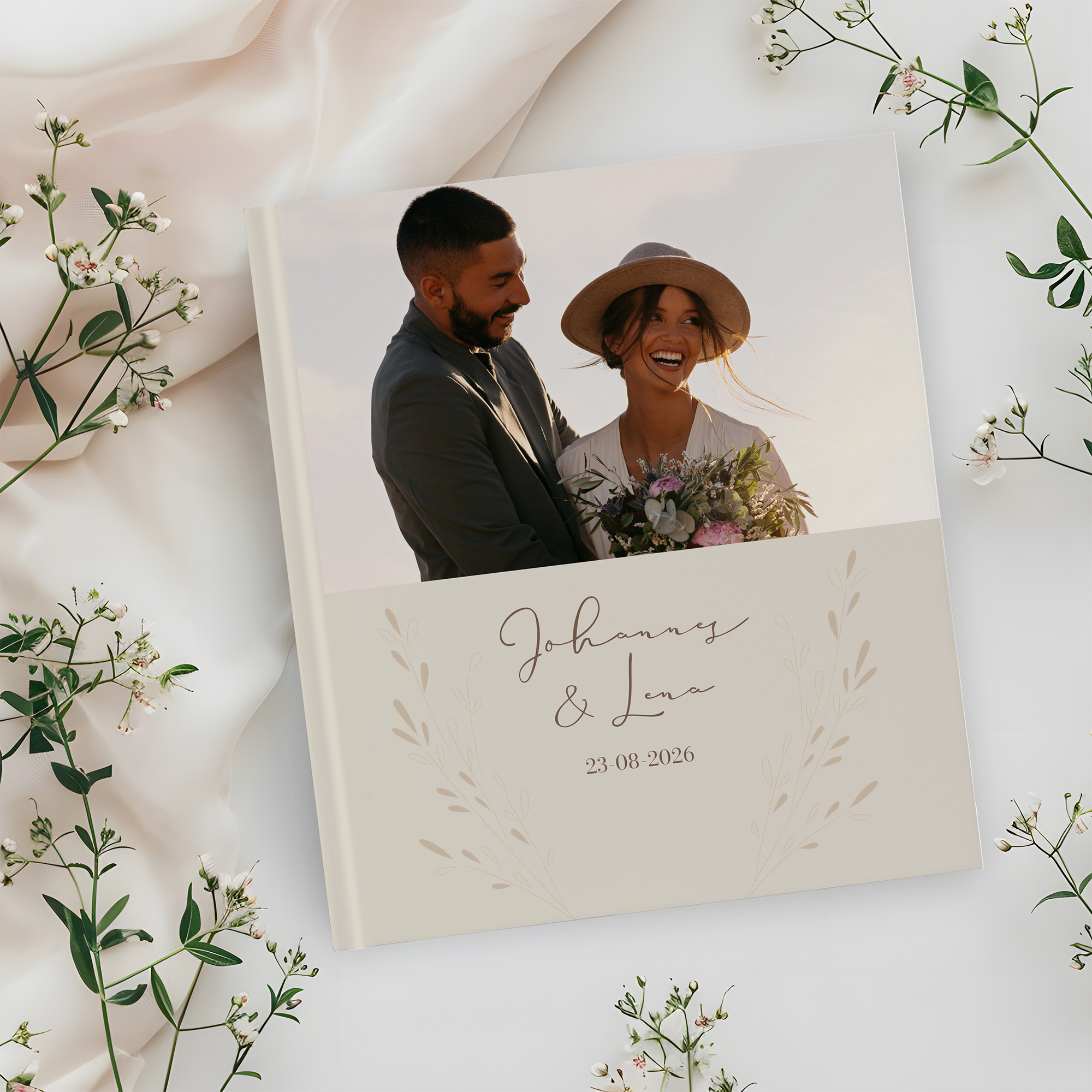 Gästebuch Hochzeit - Vintage "golden memories"