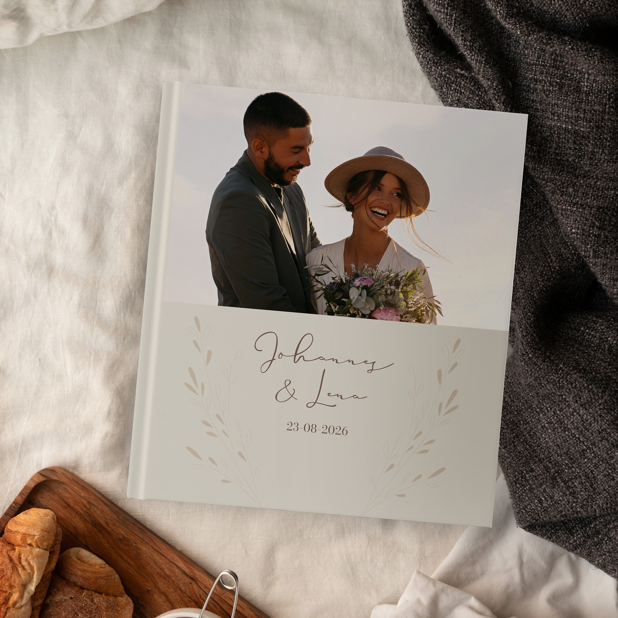 Gästebuch Hochzeit - Vintage "golden memories"