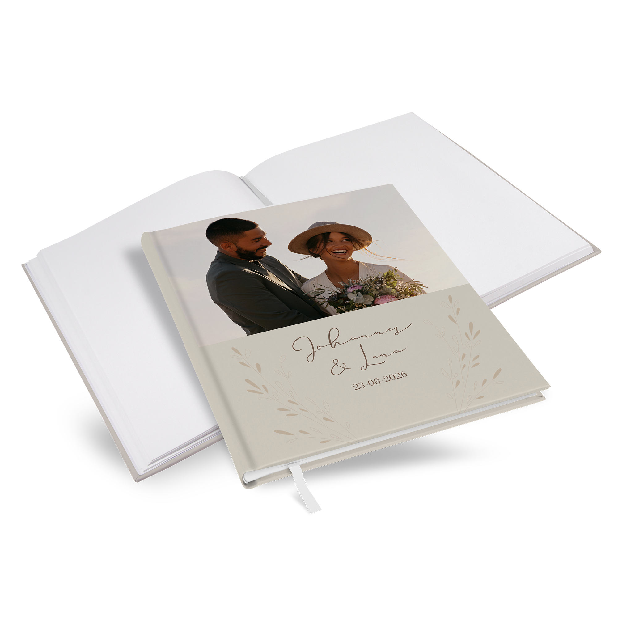 Gästebuch Hochzeit - Vintage "golden memories" - GBH-25001-V-04