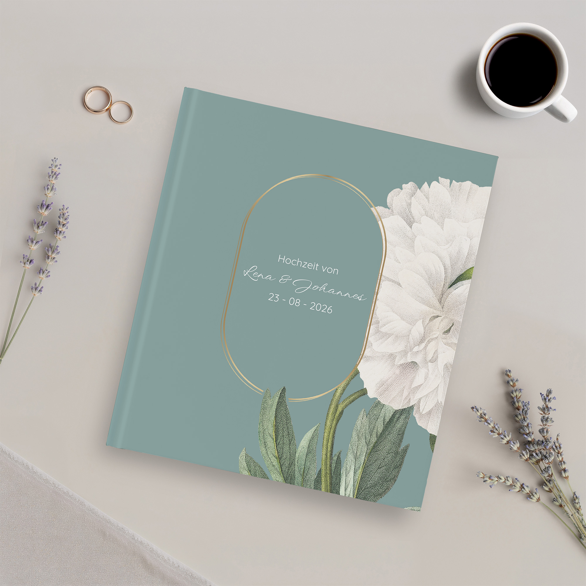 Gästebuch Hochzeit - Vintage "floral epoque"